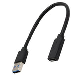 Maxbell 2xTYPE-C Female to USB 3.0 Male Extension Converter Cable Super Speed transfer