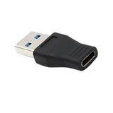 Maxbell 2xType-C Female to USB A Male Charging Adapter Converter Connector Black
