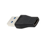 Maxbell 2xType-C Female to USB A Male Charging Adapter Converter Connector Black