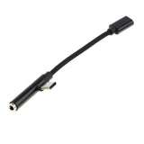 Maxbell 2 In 1 USB-C to Charger & 3.5mm AUX for Android Splitter Audio Cable black