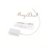 Maxbell 2xAUX 3.5mm Male Audio Jack to USB 2.0 A Female OTG Cable for Music MP3 U Disk