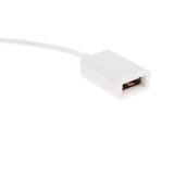 Maxbell 2xAUX 3.5mm Male Audio Jack to USB 2.0 A Female OTG Cable for Music MP3 U Disk