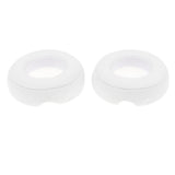 Maxbell 2xLeather Replacement Ear Pad Cushion Cover For Beats Pro white