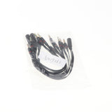 Maxbell 3x5 Pieces Audio Headphone Mic Splitter Cable 3.5mm Female to 2 Dual Male