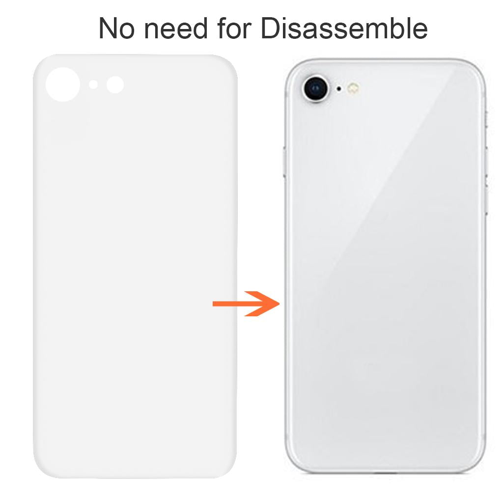Maxbell Maxbell For Apple iPhone 8 Battery Back Cover Rear Glass - With Adhesive white