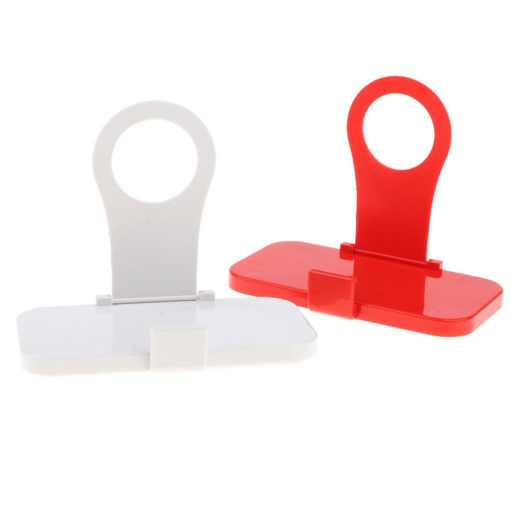 Maxbell Maxbell 2Pcs Flexible Cell Phone Holder Foldable Phone Wall Charger Hanger Cradle Universal Holder Stand Hook Bracket Support