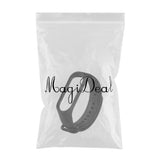 Maxbell 2xReplacement Wristband Strap for Xiaomi Mi Band 3 Bracelet black