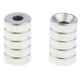 Maxbell 4x10 Pieces 7 mm Diameter Round Magnet with Hole for Screwdriver