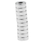 Maxbell 4x10 Pieces 7 mm Diameter Round Magnet with Hole for Screwdriver