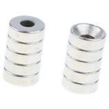 Maxbell 5x10 Pieces 7 mm Diameter Round Magnet with Hole for Screwdriver