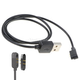 Maxbell 5xHigh Quality 2 Pin USB Watch Charging Cable Magnetic Charging Base Black