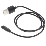 Maxbell 5xHigh Quality 2 Pin USB Watch Charging Cable Magnetic Charging Base Black