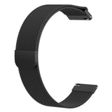 Maxbell 3xMilanese Loop Magnet Lock Stainless Steel Metal Sport Bracelet Strap  Black
