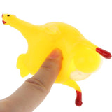 Maxbell Maxbell Cute Squishy Mini Animal Soft Silicone Toys Yellow Chicken 9.5x5.5x3.5cm