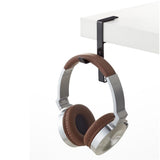 Maxbell 2xMetal Headphone Stand Hook Hanger Universal For Headset Holder white