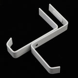 Maxbell 2xMetal Headphone Stand Hook Hanger Universal For Headset Holder white