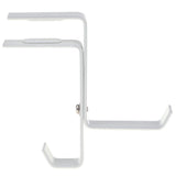 Maxbell 2xMetal Headphone Stand Hook Hanger Universal For Headset Holder white