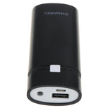 Maxbell 2xUSB Power Bank Battery Charger Case DIY Box With LED Light for Phone black