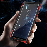 Maxbell Silicone Metal Case with Built-in Screen Protector Shockproof Case Cover for Samsung Note 9 - Aladdin Shoppers