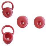 Maxbell 2x2 Pairs Universal Silicone Earbuds Eartips Caps for Jabra Mini Red