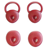 Maxbell 3x2 Pairs Universal Silicone Earbuds Eartips Caps for Jabra Mini Red