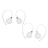 Maxbell 2x2 Pairs Silicone Ear Pad Cover Earbud Anti-slip Earhook for Motorola