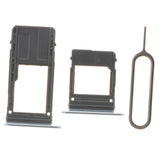 Maxbell 2xSim Card Holder Slot Tray Replacement for Samsung A5 A7 2017 A520 blue