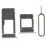 Maxbell 2xSim Card Holder Slot Tray Replacement for Samsung A5 A7 2017 A520 blue
