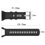 Maxbell 2xSilicone Watch Strap Watch Band Replace for Suunto Spartan Trainer Wrist HR