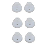 Maxbell 2x6 Pairs Silicone Gel Earbuds Eartips Caps for Samsung Galaxy S6 S7 White