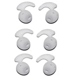 Maxbell 2x6 Pairs Silicone Gel Earbuds Eartips Caps for Samsung Galaxy S6 S7 White