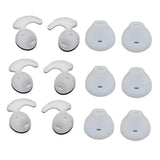 Maxbell 6 Pairs Silicone Gel Earbuds Eartips Caps For Samsung Galaxy S6 S7 White - Aladdin Shoppers