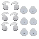 Maxbell 6 Pairs Silicone Gel Earbuds Eartips Caps For Samsung Galaxy S6 S7 White - Aladdin Shoppers