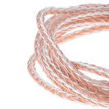 Maxbell 8x7N OCC Copper Wire, DIY HiFi Audio Cable for Earphone 2m Gold and Silver