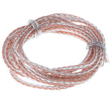 Maxbell 8x7N OCC Copper Wire, DIY HiFi Audio Cable for Earphone 2m Gold and Silver