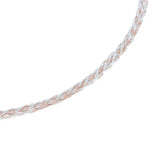 Maxbell 2x7N 8 Strands Braided OCC Copper Wire DIY HiFi Audio Upgrade Cord for Headset