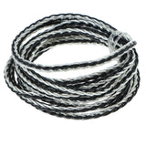 Maxbell 10x7N OCC Copper Wire, DIY HiFi Audio Cable for Earphone 2m Black and Silver