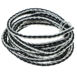 Maxbell 2x7N OCC Copper Wire, DIY HiFi Audio Cable for Earphone 2m Black and Silver