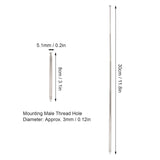 Maxbell 2Pieces 5 Sections Telescopic Antennas M3 Male Thread for Portable Radio TV
