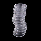 Maxbell 20pcs Clear Round Plastic Coin Capsules Container Storage Holder Case 60mm