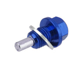 Maxbell 3xM12x1.5 Universal Blue Metal Anodized Magnetic Engine Oil Pan Drain Plug