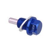 Maxbell 3xM12x1.5 Universal Blue Metal Anodized Magnetic Engine Oil Pan Drain Plug