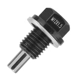 Maxbell 3xM12*1.5 Universial Black Anodized Magnetic Engine Oil Pan Drain Plug Screw