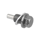 Maxbell 7xTitanium M12*1.5 Anodized Magnetic Engine Oil Pan Drain Plug Crush Washer