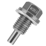 Maxbell 5xTitanium M12*1.5 Anodized Magnetic Engine Oil Pan Drain Plug Crush Washer
