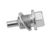 Maxbell 2xM14X1.5 Anodized Magnetic Engine Oil Pan/Transmission Drain Plug Silver
