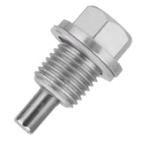 Maxbell 6xM14X1.5 Anodized Magnetic Engine Oil Pan/Transmission Drain Plug Silver