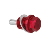 Maxbell 4xM14X1.5 Anodized Magnetic Engine Oil Pan/Transmission Drain Plug Red