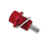 Maxbell 4xM14X1.5 Anodized Magnetic Engine Oil Pan/Transmission Drain Plug Red
