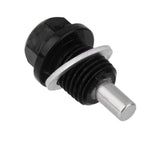 Maxbell 2xM14X1.5 Anodized Magnetic Engine Oil Pan/Transmission Drain Plug Black